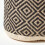 Homescapes (45 x 40 cm) Black and Cream Bean Footstool with Aztec Pattern 4