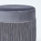 Homescapes (Grey) Warwick Velvet Footstool with Legs 4