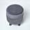 Homescapes (Grey) Warwick Velvet Footstool with Legs 5