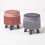 Homescapes (Grey) Warwick Velvet Footstool with Legs 6