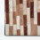 Homescapes Homescapes Brown and Black Patchwork Cube Pouffe Suede Leather 36 x 36 x 38 cm 4