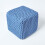 Homescapes (Blue) Knitted Cotton Cube Footstool 35 x 35 x 35 cm 3
