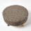 Homescapes (62 x 62 x 30 cm) Black and Natural Footstool with Diamond Pattern 3