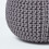 Homescapes (Grey) Knitted Cotton Pouffe Footstool Round 35 x 40 cm 4