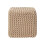 Homescapes (Linen) Knitted Cotton Cube Footstool 35 x 35 x 35 cm 1