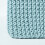 Homescapes (Duck Egg Blue) Knitted Cotton Cube Footstool 35 x 35 x 35 cm 4