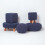 Homescapes (Navy Blue) Knitted Cotton Cube Footstool 35 x 35 x 35 cm 5