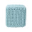 Homescapes (Duck Egg Blue) Knitted Cotton Cube Footstool 35 x 35 x 35 cm 1