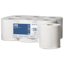White Centre Feed Tork M2 Wiping Basic Paper Towel Roll 6 x 150m