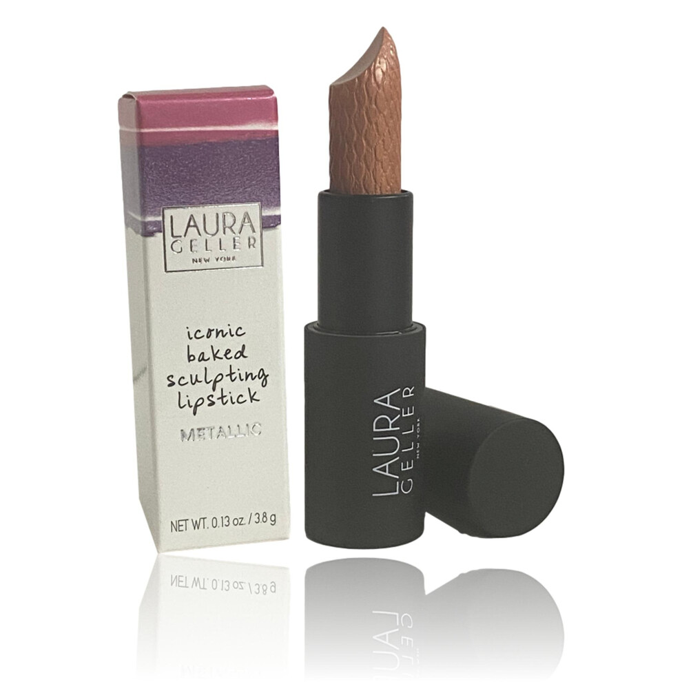 LAURA GELLER METALLIC SCULPTING LIPSTICK -  SHADE-HIGH LINE HONEY