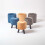Homescapes (Blue) Windsor Velvet Footstool 6