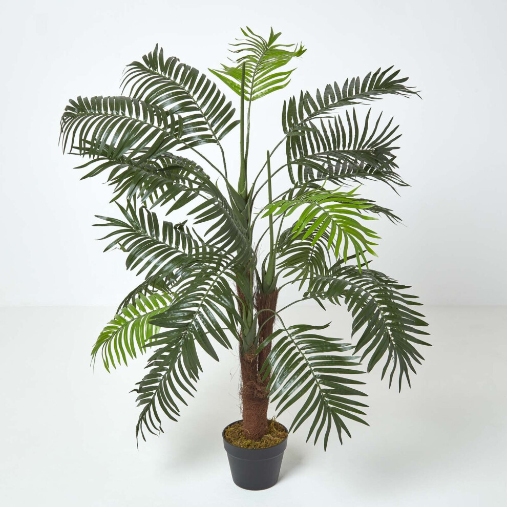 Homescapes (120 Cm (4')) Green Mini Palm Tree Artificial Plant With Pot