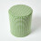 Homescapes (Green) Gingham Check Round Pouffe Cotton 40 x 42 cm 3