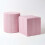 Homescapes (Pink) Gingham Check Round Pouffe Cotton 40 x 42 cm 5