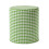 Homescapes (Green) Gingham Check Round Pouffe Cotton 40 x 42 cm 1