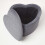 Homescapes (Grey) Arundel Heart-Shaped Velvet Footstool with Storage 8