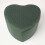 Homescapes (Emerald) Arundel Heart-Shaped Velvet Footstool with Storage 2