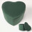 Homescapes (Emerald) Arundel Heart-Shaped Velvet Footstool with Storage 1