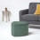 Homescapes (Emerald) Arundel Heart-Shaped Velvet Footstool with Storage 5