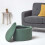 Homescapes (Emerald) Arundel Heart-Shaped Velvet Footstool with Storage 6