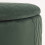 Homescapes (Emerald) Arundel Heart-Shaped Velvet Footstool with Storage 7