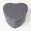 Homescapes (Grey) Arundel Heart-Shaped Velvet Footstool with Storage 2