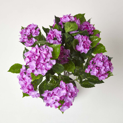 Homescapes Homescapes Lilac Hydrangea Artificial Plant with Pot, 85 cm 1