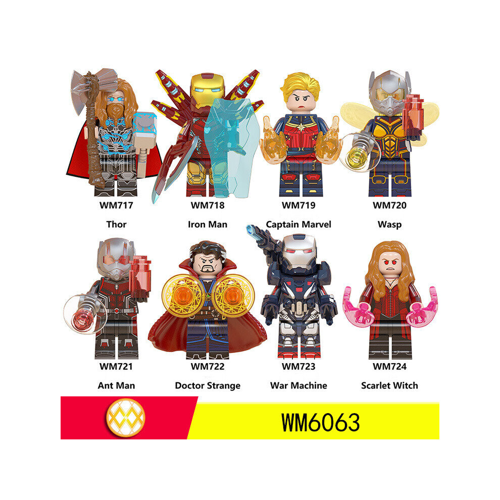 Fit Lego Avengers Ironman Thor Dr.Strange Minifigures Kids Toys Gifts