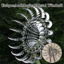 Unique And Magical Metal Windmill  Sculptures Move With The Wind Lawn Wind