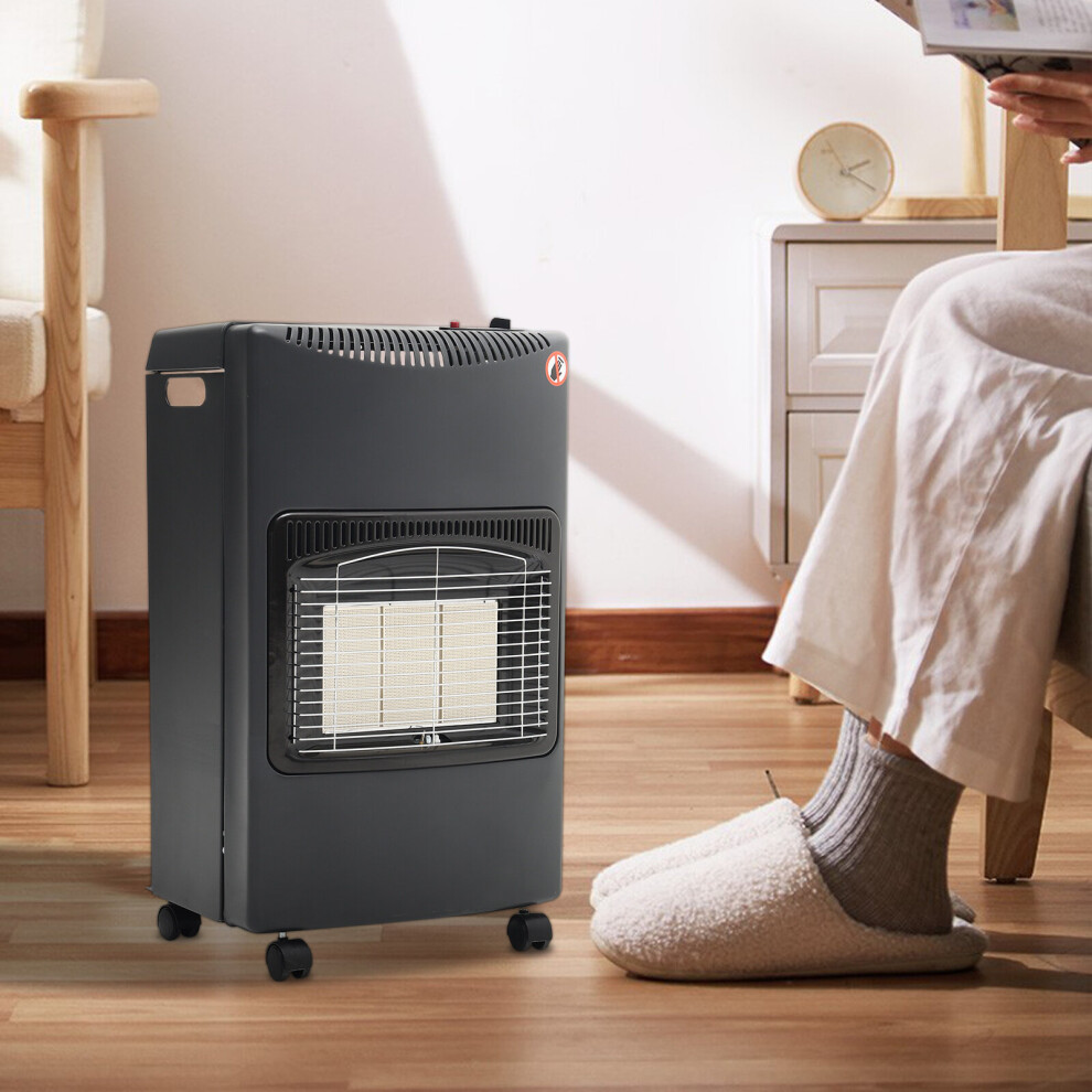 Living And Home 4.2Kw Foldable Cabinet Gas Heater Portable Calor Mobile Ceramic Piezo Butane