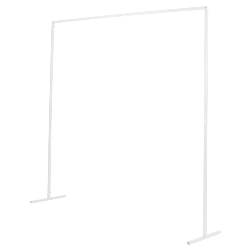 (White) Wedding Stand Rack Gold Flower Arch Door Garden Outdoor Background