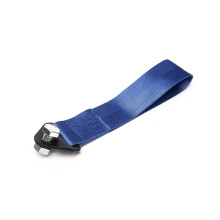 (Blue) Universal Car Tow Tape Towing Loop Tow Hook For BMW Toyota