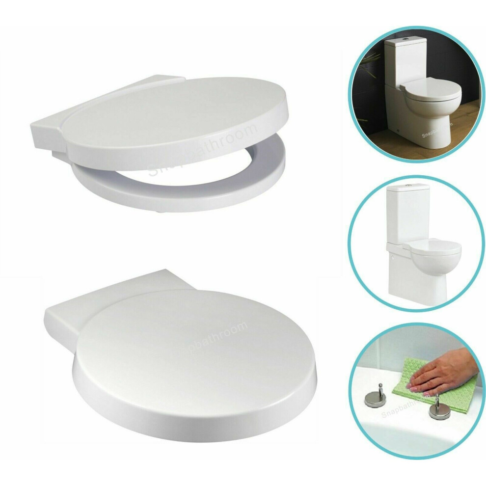 Alzsell Round Quick Release & Soft Closing Toilet Seat Ideal Standard Space