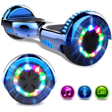 6.5-Inch Self-Balancing Hoverboard for Kids - Dual 350W Motors, LED Lights, Bluetooth Speaker, 100kg Max Load, 10km Range, IP54