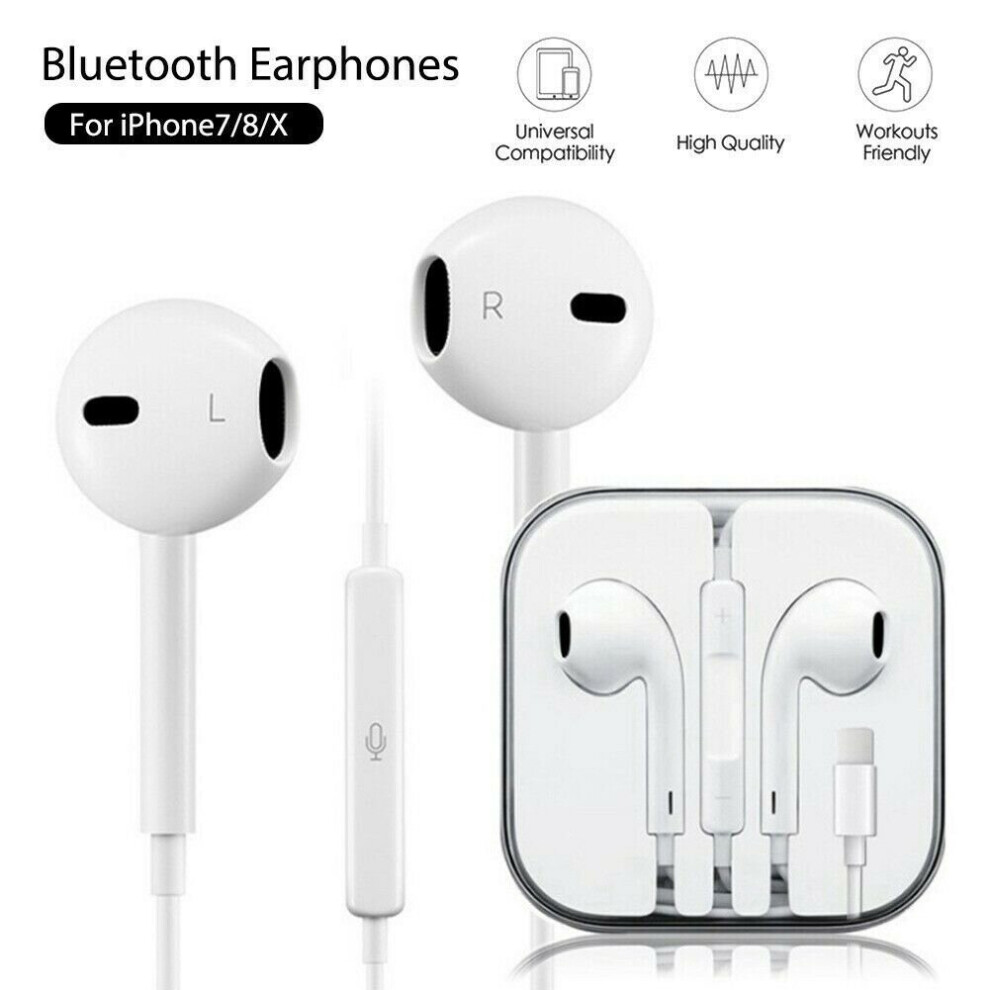 New Bluetooth Earphones Bass Headphones for iPhone 7 8 X XS 11 12 Pro Max with Mic