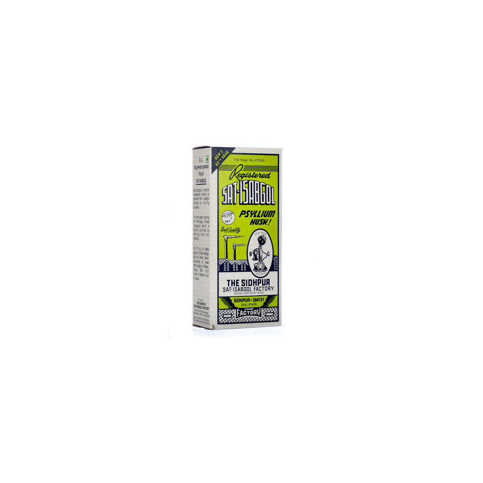Telephone Brand (Pack Of 1) Sat Isabgol 100G, Also Known As Psyllium Husk, Supports Digestive Health