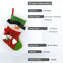 (Style #05, 1PCS) Christmas Stocking Gift Bag Pendant