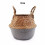 (Sand) Colour Block Wicker Baskets Home Storage 6