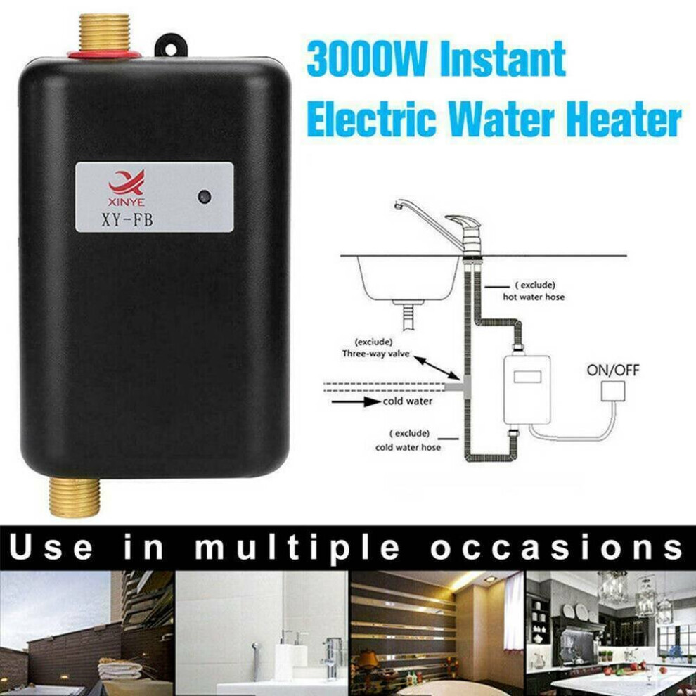 3KW Instant  Water Heater Boiler Bathroom Shower Tap