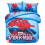 (Blue, Double?3pcs?) 3D Superman Spiderman Bedding Set 1