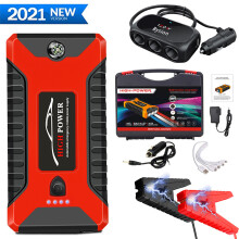 (Package B) 20000mAh/600A Car Jump Starter Power Pack Portable Car Battery Booster Charger 12V Starter Diesel Gasoline Car Emergency Starter