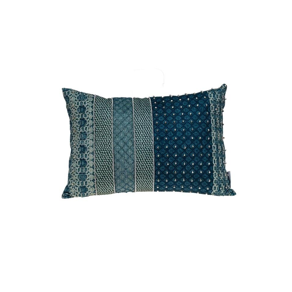 Coussin décoratif rectangulaire transitionnel vert Pétunia de la collection Parkland PILM21425