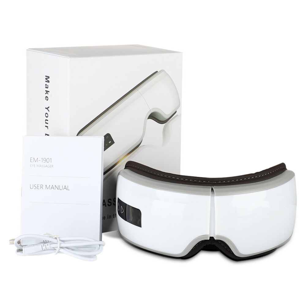 Lemon Tea7186 Dark 4D Smart Airbag Vibration Eye Massager Eye Care Instrumen Heating Bluetooth Music Relieves Fatigue And Circles