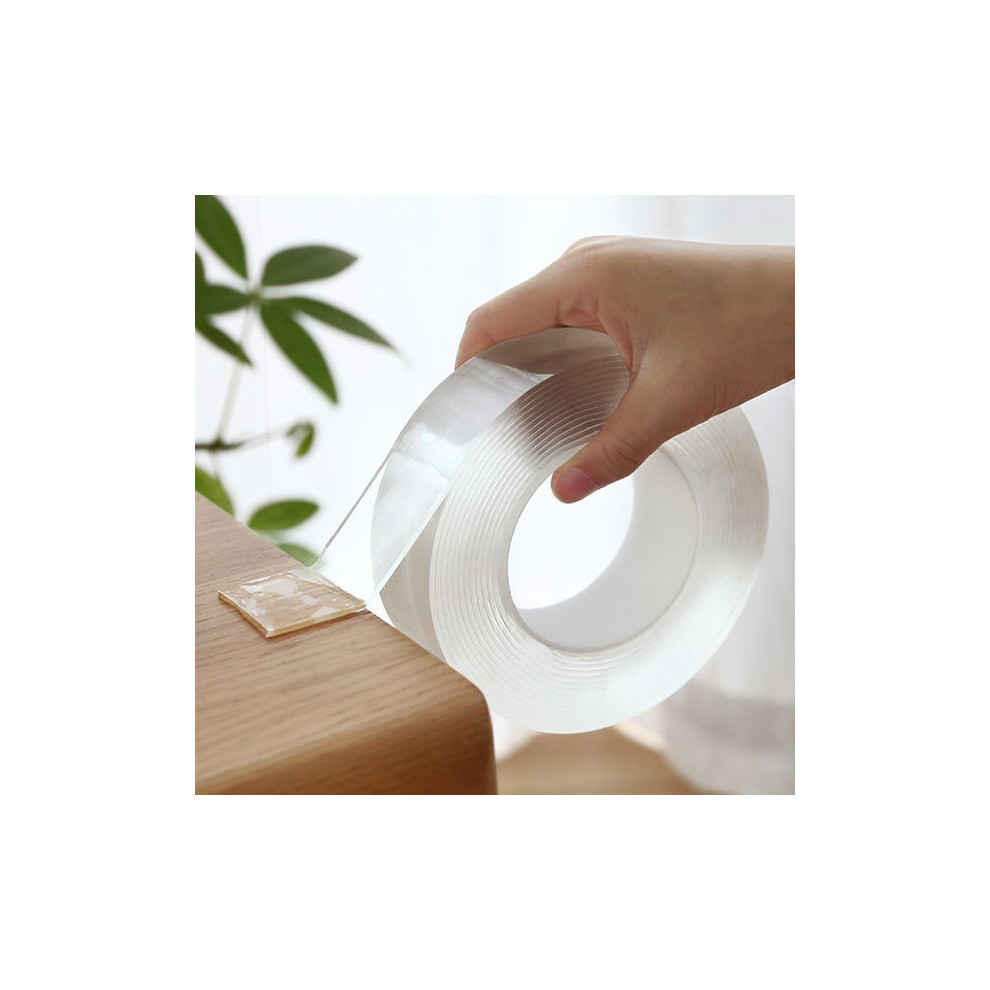 (3Cm*3M) Transparent Velcro Nano Tape Washable And Reusable Double-Sided Adhesive Adhesive Universal Hook Tape For Furniture 699961851013