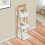 Homcom HOMCOM Bathroom Rack A shape 3-Tier Storage Unit Shelving Organizer 16