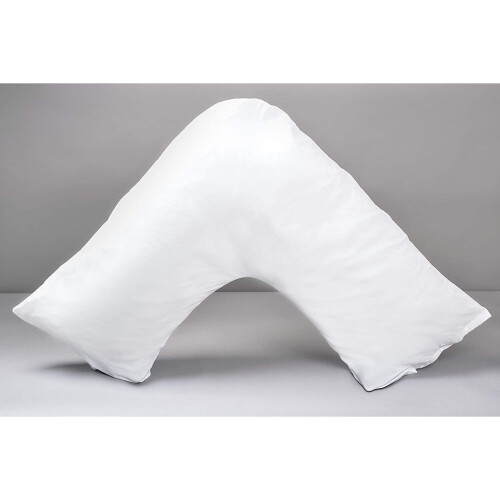 Slumberdown (Medium Pillow, 2 Pack) Slumberdown V Shaped Pillow UK Made 1