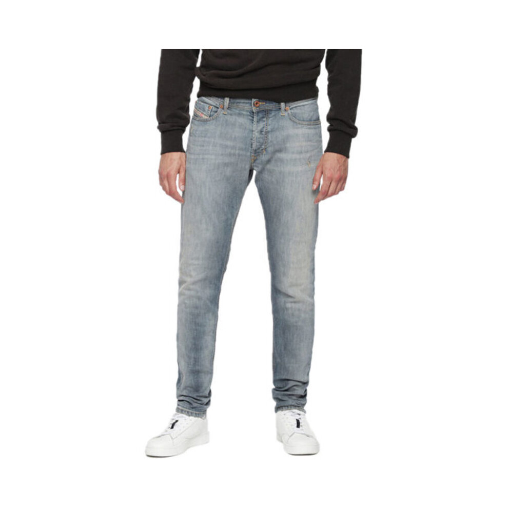 Diesel (W27 L32) Tepphar 084Uk Mens Denim Jeans Slim Fit Carrot Casual Denim Pants Lyocell Blue