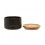 Premier Housewares Stoneware Black Storage Canister With Bamboo Lid,Minimalist Storage Jar,Perfect Multi-Use Kitchen Organizer 3
