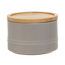 Fenwick 380ml Grey Stoneware Kitchen Food Jar Coffee Sugar Tea Storage Canister
