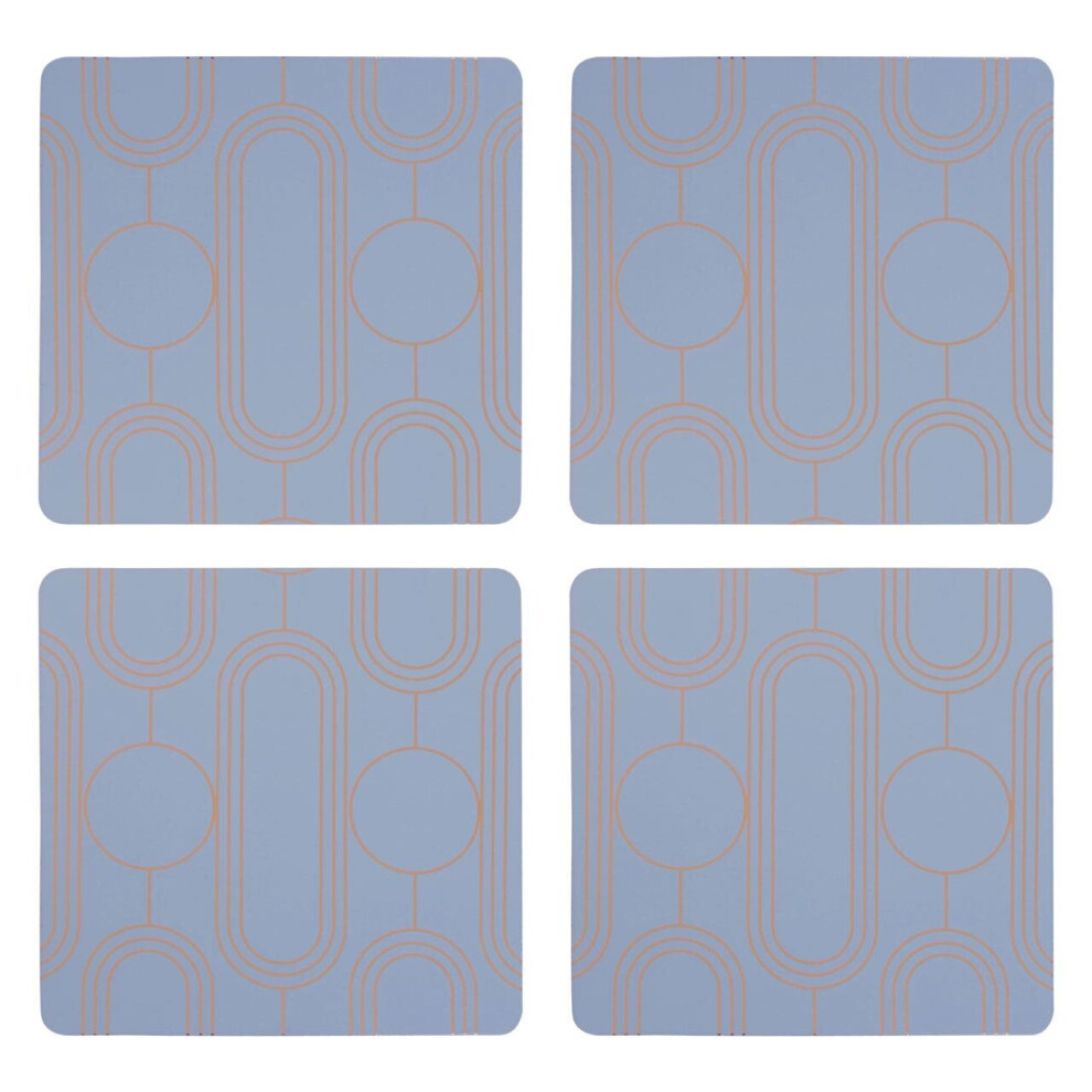 4Pc Frosted Deco Coasters